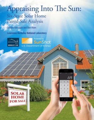 Team of appraisers across six states find home buyers will pay premium for solar homes