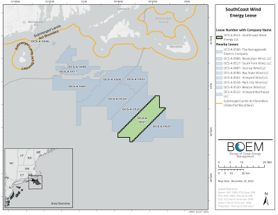 BOEM Completes Environmental Review for Offshore Massachusetts, Rhode Island Wind Project